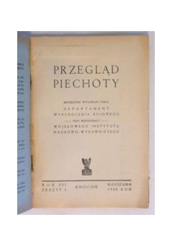Przegląd Piechoty - Miesięcznik zeszyt 4 1948 r.