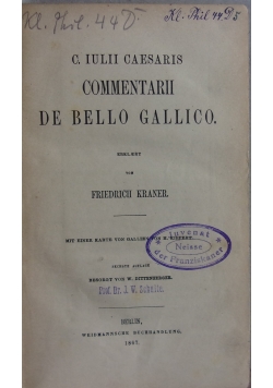 Commentarii de Bello Gallico,1867r.