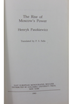 The Rise of Moscow's Power