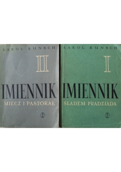 Imiennik Zestaw 2 książek