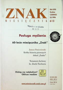 Znak nr 613 Posługa myślenia