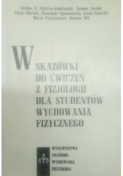 Wskazówki do ćwiczeń z filozofii dla studentów wychowania fizycznego