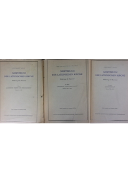Gesetzbuch Der Lateinischen Kirche, band I-III, 1950 r.