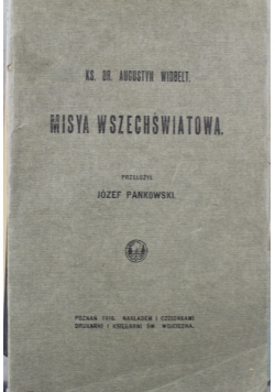 Misya wszechświatowa 1916 r.