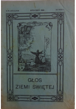 Głos ziemi świętej Nr. 1, 1938 r.