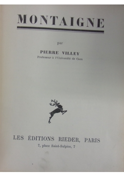 Montaigne, 1940r.