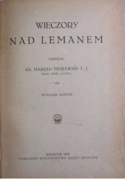Wieczory nad Lemanem, 1921r.