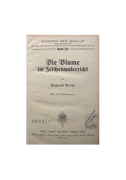 Die blume im zeichenunterricht