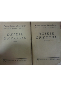 Dzieje grzechu, tom I - II, 1936 r.