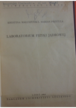 Laboratorium Fizyki Jądrowej