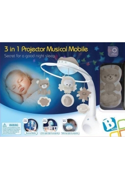Projektor Muzyczna Karuzelka beżowa
