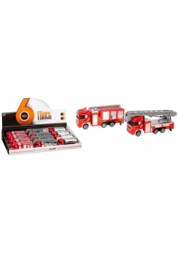 Auto strażackie metalowe 11cm