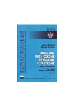 Równania różniczkowe zwyczajne i cząstkowe