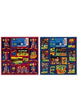 Nalepki 16x16 FC Barcelona (25szt) DERFORM