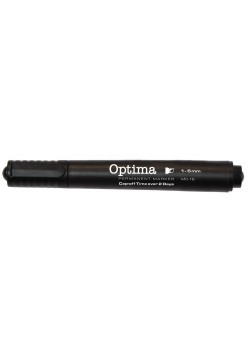 Marker pemanentny MC-16 czarny (12szt) OPTIMA