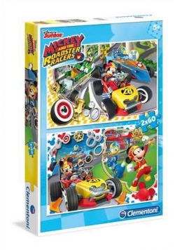 Puzzle 2x60 Mickey Roadster Racers