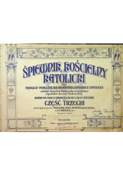 Śpiewnik kościelny katolicki 1909 r.