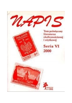 Napis. Tom poświęcony literaturze okolicznościowej i użytkowej