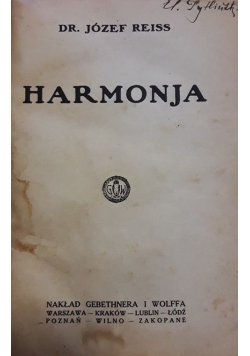 Harmonja , 1923 r.