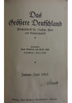 Das grosse Deutschland, 1915 r.