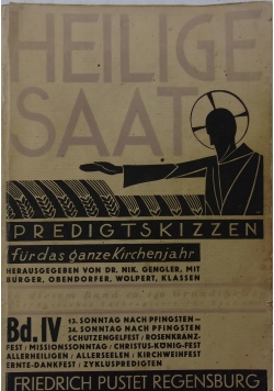 Heilige Saat, IV Band, 1931 r.