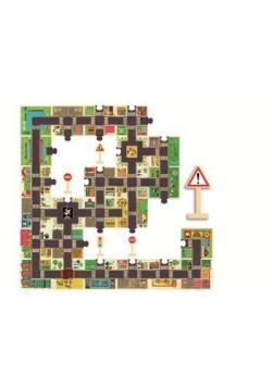 Puzzle - ulice w mieście ze znakami