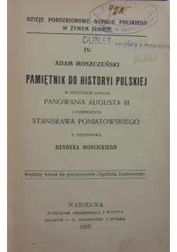 Pamiętnik do Historyi Polskiej ,1905 r.