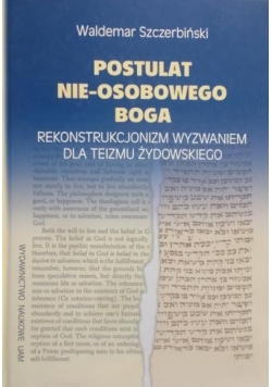 Postulat nie - osobowego Boga