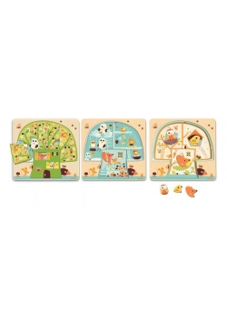Puzzle dla najmłodszych 3 plansze - Drzewo