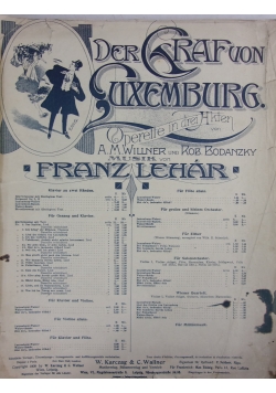 Der Graf von Luxemburg, ok 1909 r.