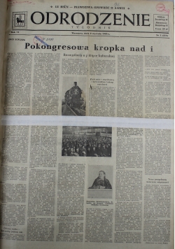 Tygodnik Odrodzenie nr 1 do 52 1949 r.