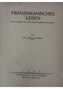 Franziskanisches leben, 1927r.