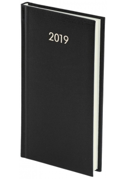 Kalendarz 2019 A6 tygodniowy Albit czarny