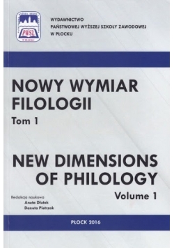 Nowy Wymiar Filologii Tom 1