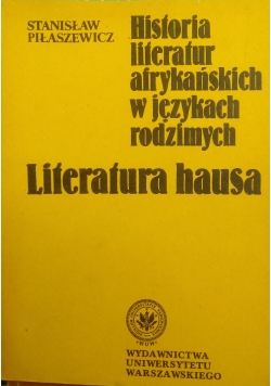 Historia literatur afrykańskich w językach rodzimych: literatura hausa