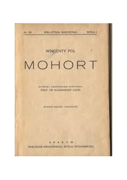 Mohort, 1922r.