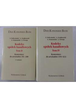 Kodeks spółek handlowych Tom II/Tom IV