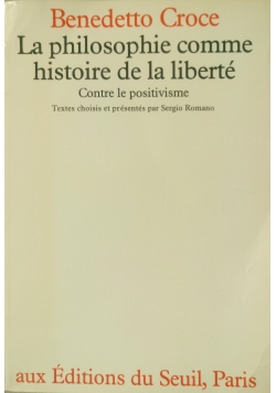 La philosophie comme histoire de la liberte