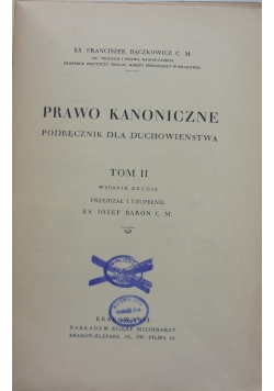 Prawo kanoniczne, 1933r.