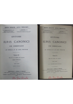 Iuris Canonici II i III tom  1940