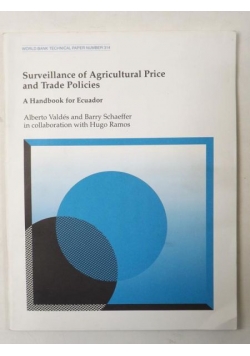 Surveillance Of Agricultural Price And Trade Policies