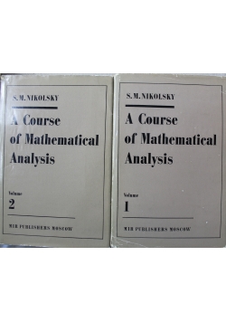 A Course iof Mathematical Analysis 2 tomy