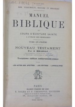 Manuel Biblique,1910 r.