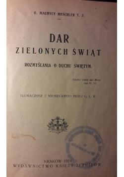 Dar Zielonych Świąt , 1924 r.