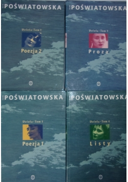 Poświatowska, zestaw  4 książek