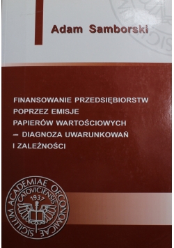Finansowanie przedsiębiorstw poprzez emisje