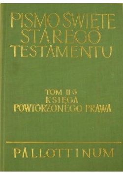 Pismo Święte Starego Testamentu tom II cz.3