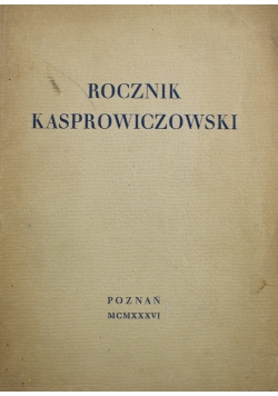 Rocznik Kasprowiczowski 1936 r