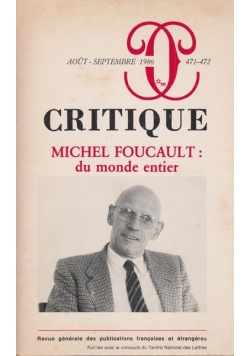 Critique Michel Foucault du monde entier