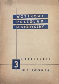 Wojskowy przegląd historyczny, nr. 3